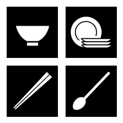 pictogram daily goods and tools