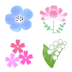 Spring flower emojis