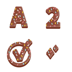 QxQ Black Chocolate ABC 123 Emoji