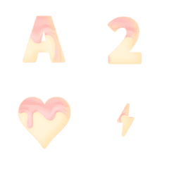 Strawberry White chocolate ABC 123 Emoji