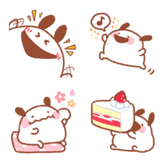 Too energetic fluffy rabbit emoji