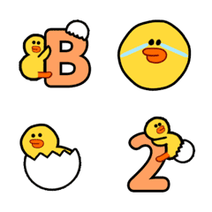 QxQ SALLY and ALVA simple Emoji