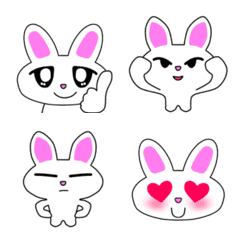 Emoji of rabbit (Greeting)