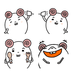 Emoji of white mouse