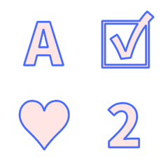 Pink Blue ALVA ABC 123 Emoji