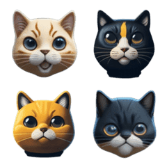 Purr-fectly Cute Cat Emoticons VOL. 1