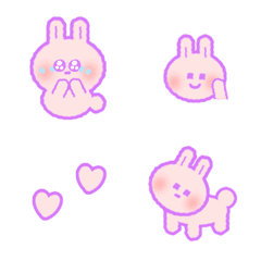 Aubrey Rabbit Cloud bunny Emoji