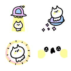 Animated emoji of cat and universe 1