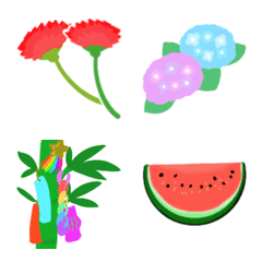 Motif emoji from May to July