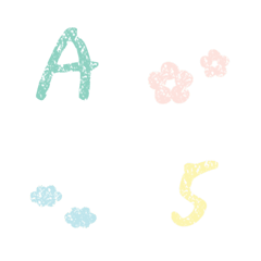 Pastel ABC 123 Letters Emoji