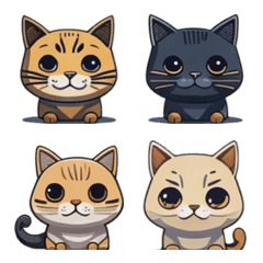 Pawsitively Awesome Cat Emoticons VOL.1