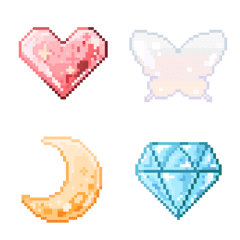 kawaii pixelart Emoji