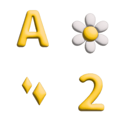 Edelweiss 3D ABC 123 Letters Emoji