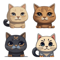 Pawsitively Awesome Cat Emoticons VOL.3