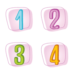 numbers emoji pastel 1