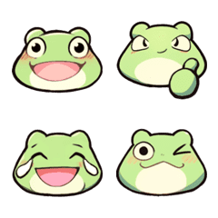 귀여운 개구리 (작은 녹색)