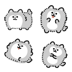 Moving wolf emoji (fluffy)