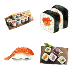 Sushi emojis