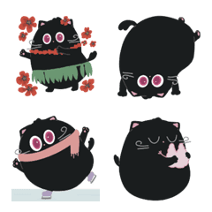 Gygee the black cat emoji ver.