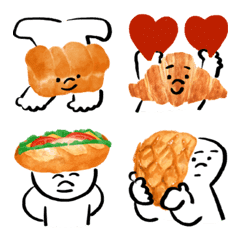 Emoji of bread friends