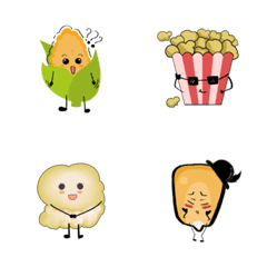 Popcorn with corn