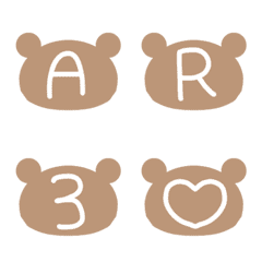 Bear alphanumeric Emoji