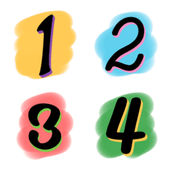 Number colour black animation emoji