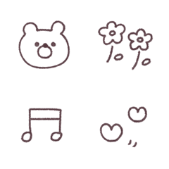 Simple cute senga emoji