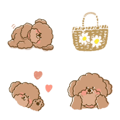 toy poodle no emoji