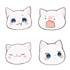 White_Cat Emoji 2