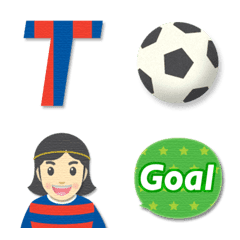 blue&red football club supporter emoji4