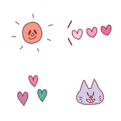 The moving simple&cute Emoji3