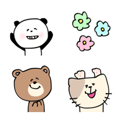 bear, panda, rabbit, cat