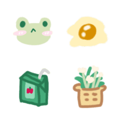 Bright green emoji