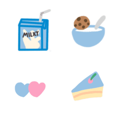 Cute blue emoji