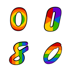 Number emoji 80 (Pride Month)