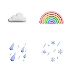 Colorful 3D cute Emoji