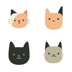 Cute cats are very simple