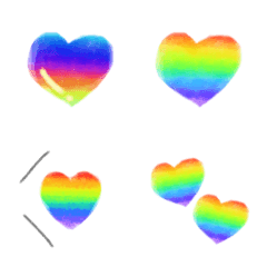 100% heart rainbow