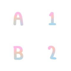 cute english letters and numbers