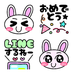 Rabbits with star twinkle eyes .