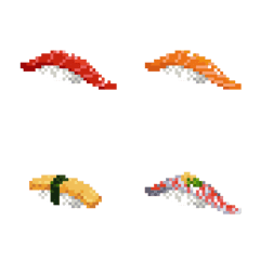 pixel art Sushi Emoji