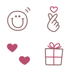Simple and cute brown emoji