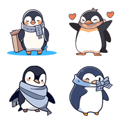 muffler penguin Emoji