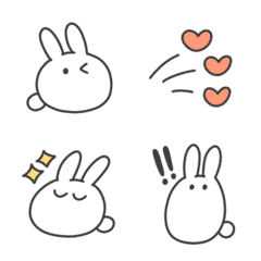 rounded rabbit emoji