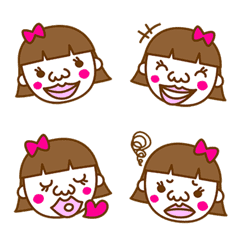 Retro girl emoji