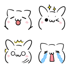Move Emoji of cats & rabbits