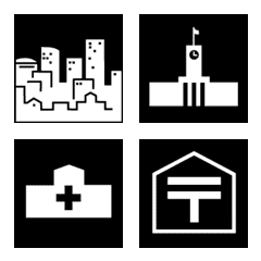 pictogram city and facilities