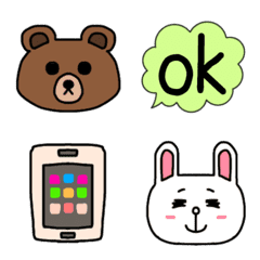 BROWN & FRIENDS cute everyday emoji