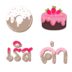 Emoji donut cute